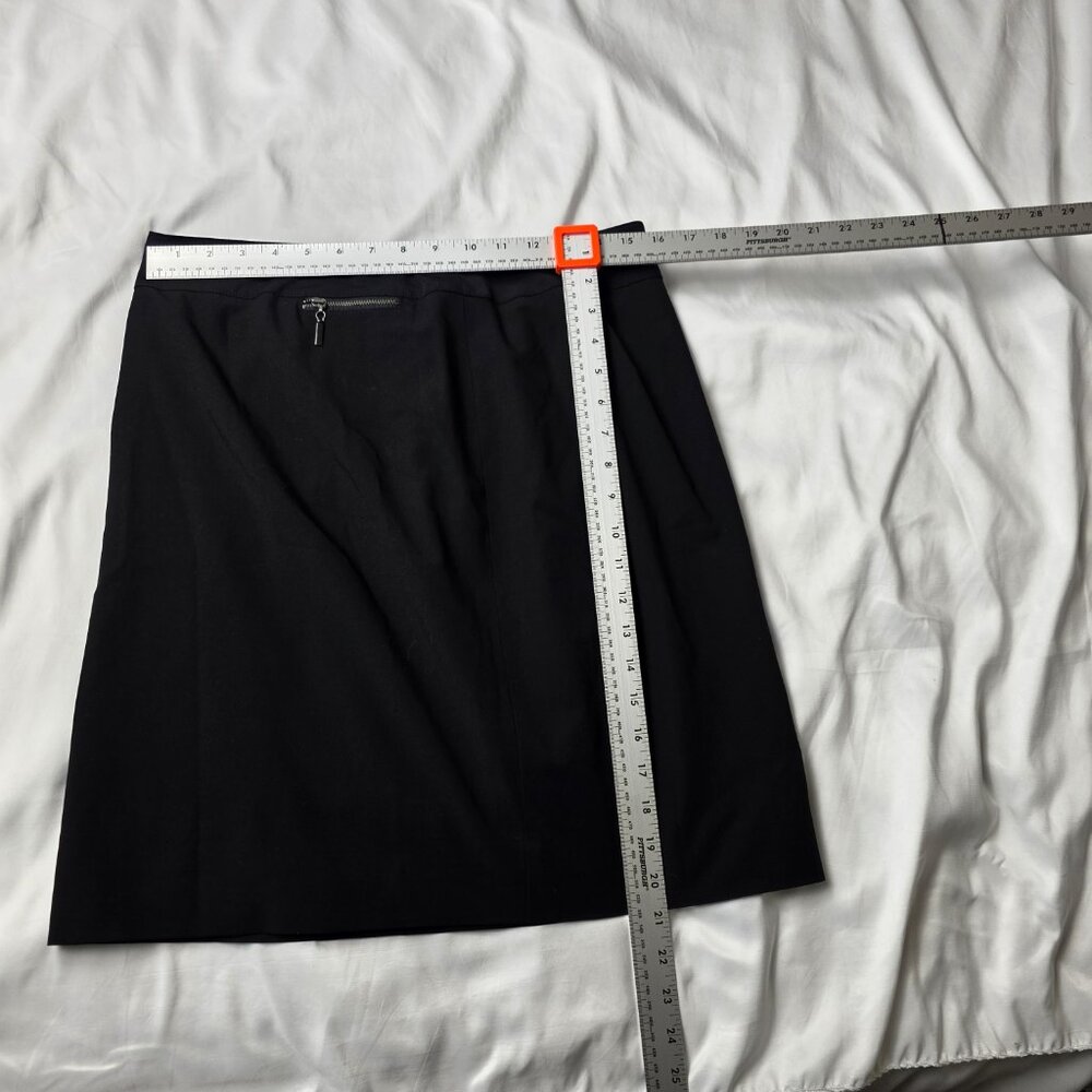 Worth Black Wool Blend Pencil Skirt - Picture 4 of 4